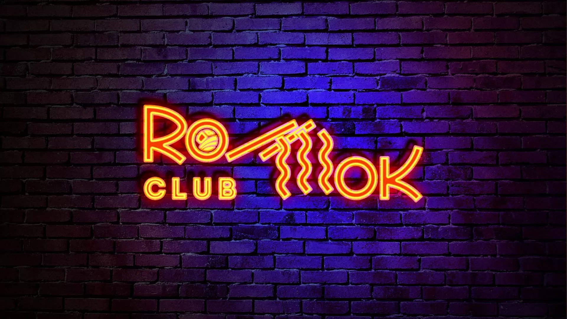 Разработка интерьерной вывески суши-бара «Roll Wok Club» в Элисте